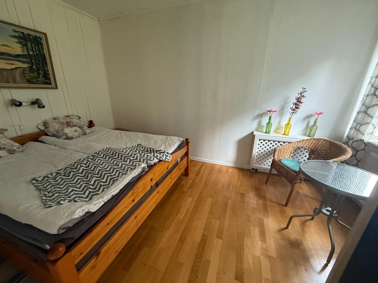 Wnętrze domu nad jeziorem Finjasjön